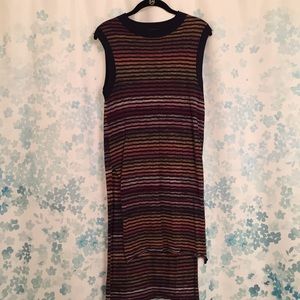 ZARA Rainbow Knit Sweater Shirt